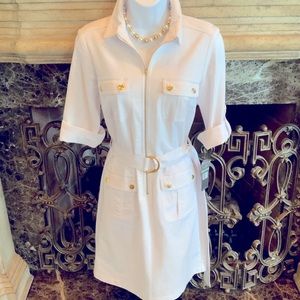 Sharagano New York White Dress